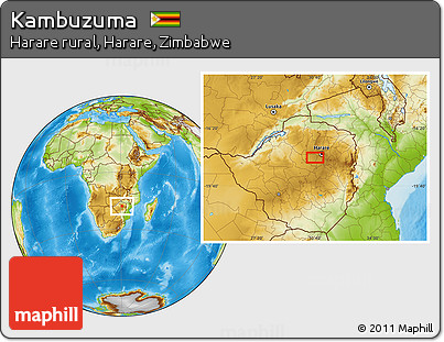 Physical Location Map of Kambuzuma