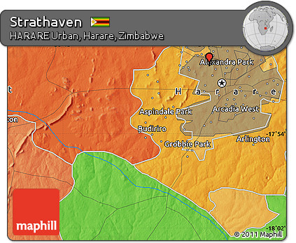Political Map of Strathaven