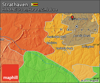 Political Map of Strathaven
