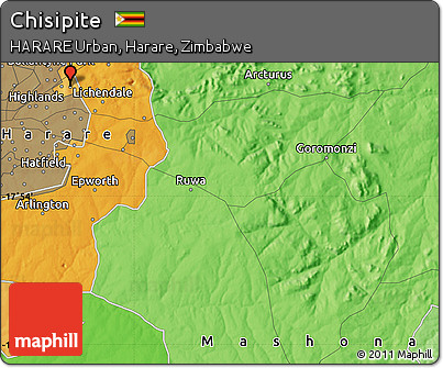 Political Map of Chisipite
