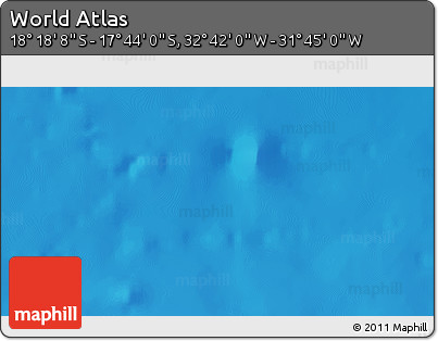 Shaded Relief 3D Map of the Area around 18° 1' 4" S, 32° 13' 30" W