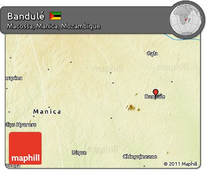 Physical 3D Map of Bandulé
