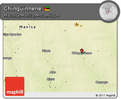 Physical 3D Map of Chingüinnene