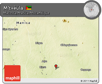 Physical 3D Map of M'txéùla