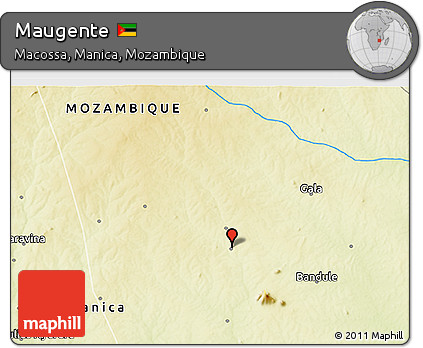 Physical 3D Map of Maugente