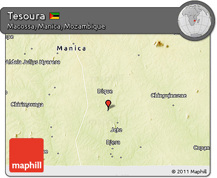 Physical 3D Map of Tesoura