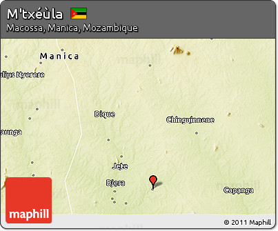 Physical 3D Map of M'txéùla