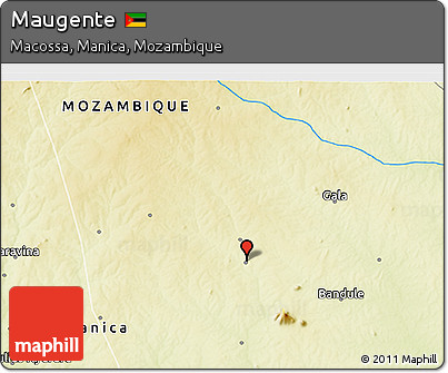 Physical 3D Map of Maugente