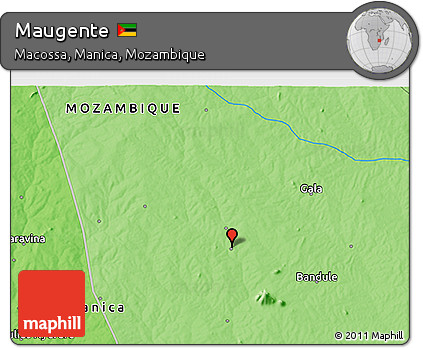 Political 3D Map of Maugente