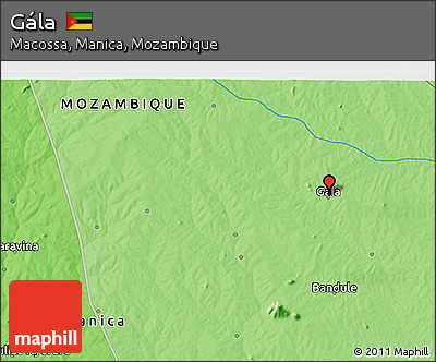 Political 3D Map of Gála