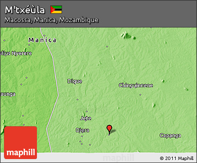 Political 3D Map of M'txéùla