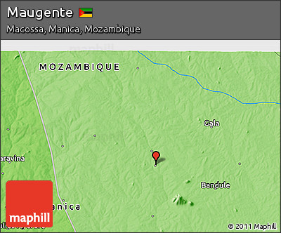 Political 3D Map of Maugente