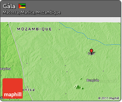 Political 3D Map of Gála