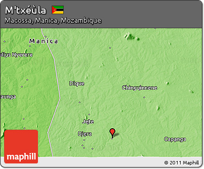 Political 3D Map of M'txéùla