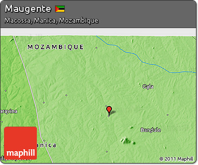 Political 3D Map of Maugente