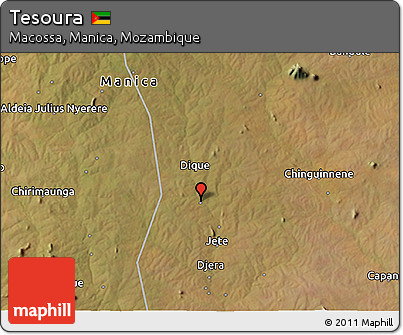 Satellite 3D Map of Tesoura