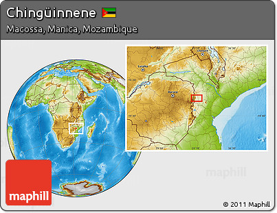 Physical Location Map of Chingüinnene