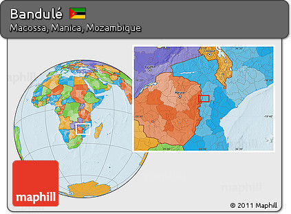 Political Location Map of Bandulé