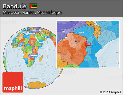 Political Location Map of Bandulé