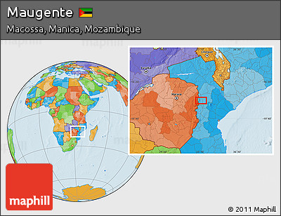 Political Location Map of Maugente