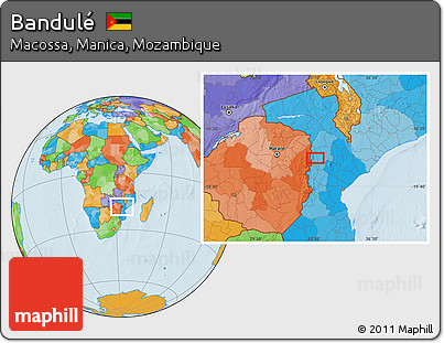 Political Location Map of Bandulé