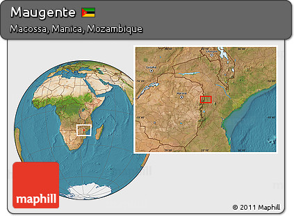 Satellite Location Map of Maugente