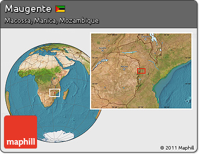 Satellite Location Map of Maugente