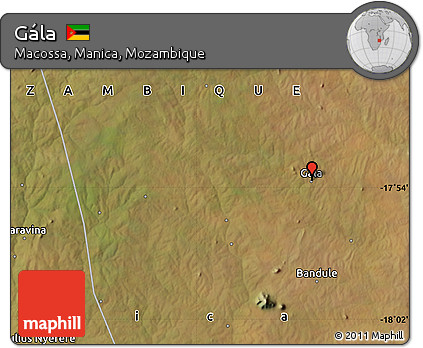 Satellite Map of Gála