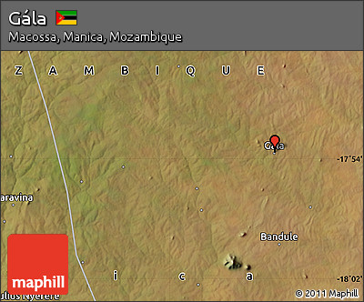 Satellite Map of Gála