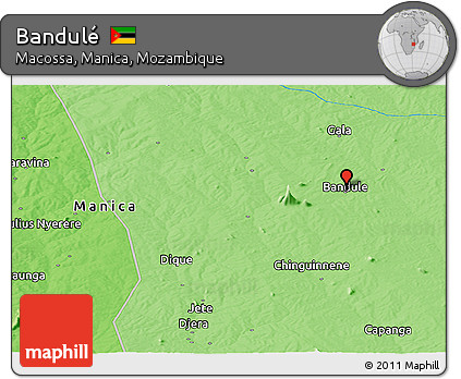 Political Panoramic Map of Bandulé