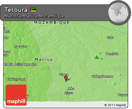 Political Panoramic Map of Tesoura