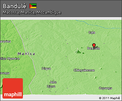 Political Panoramic Map of Bandulé