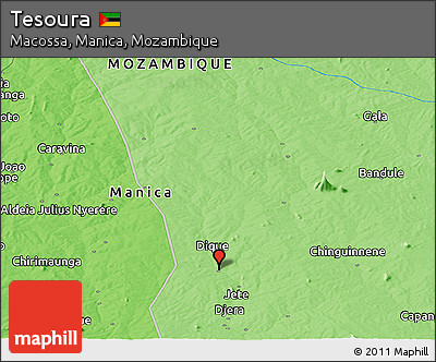 Political Panoramic Map of Tesoura