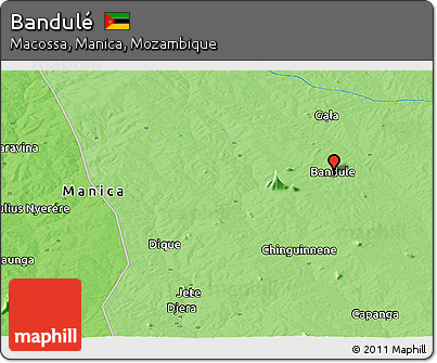 Political Panoramic Map of Bandulé