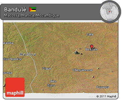 Satellite Panoramic Map of Bandulé
