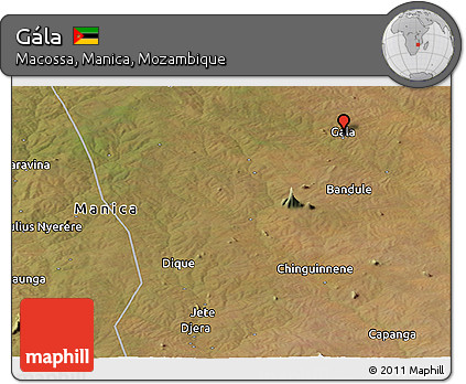 Satellite Panoramic Map of Gála