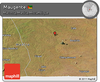 Satellite Panoramic Map of Maugente