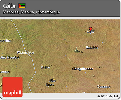 Satellite Panoramic Map of Gála