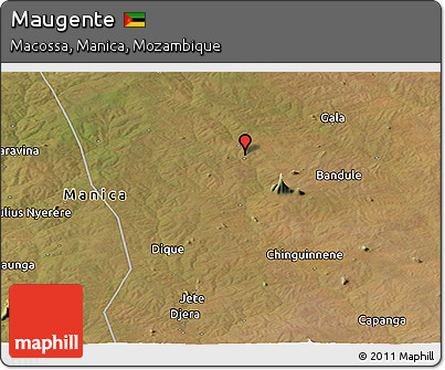 Satellite Panoramic Map of Maugente
