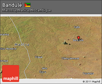 Satellite Panoramic Map of Bandulé