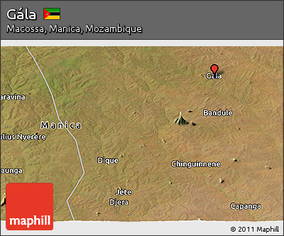 Satellite Panoramic Map of Gála