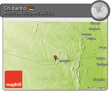 Physical 3D Map of Chibanto
