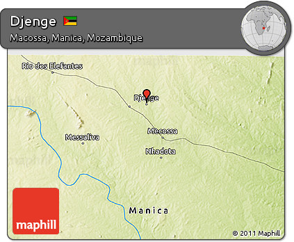 Physical 3D Map of Djenge