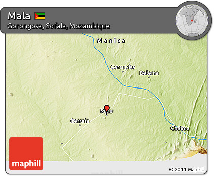 Physical 3D Map of Mala