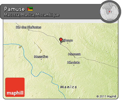 Physical 3D Map of Pamuse