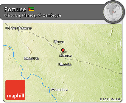 Physical 3D Map of Pomuse