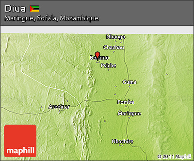 Physical 3D Map of Diua