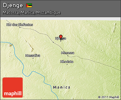 Physical 3D Map of Djenge