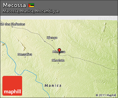 Physical 3D Map of Mecossa
