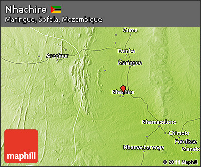 Physical 3D Map of Nhachire
